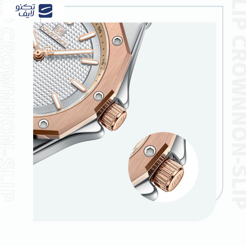 ساعت مچی عقربه ای زنانه نیوی فورس مدل Nf5026 ساعت مچی عقربه ای زنانه نیوی فورس مدل Nf5026