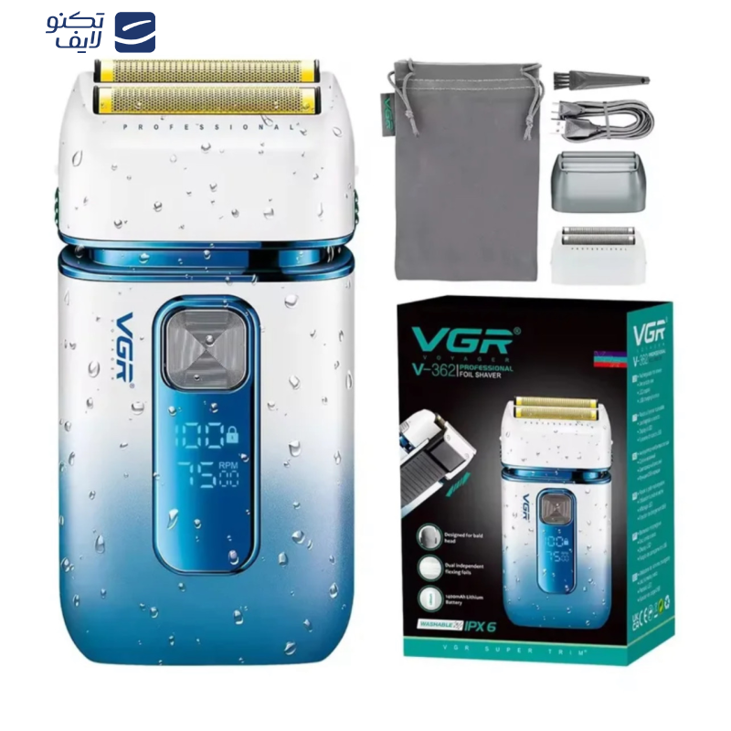 ماشین اصلاح موی سر و صورت وی جی ار مدل V-362