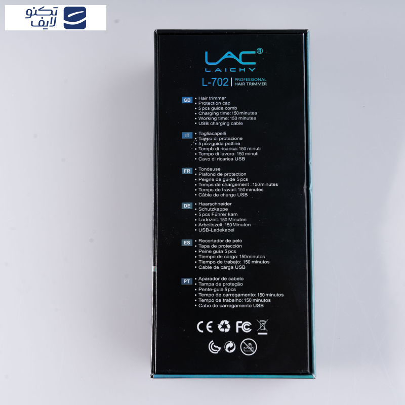 ماشین اصلاح موی سر و صورت شارژی لایچی مدل L-702 ماشین اصلاح موی سر و صورت شارژی لایچی مدل L-702