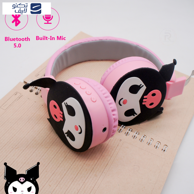 هدفون بی سیم طرح فانتزی کرومی مدل Kuromi-AH-807L هدفون بی سیم طرح فانتزی کرومی مدل Kuromi-AH-807L