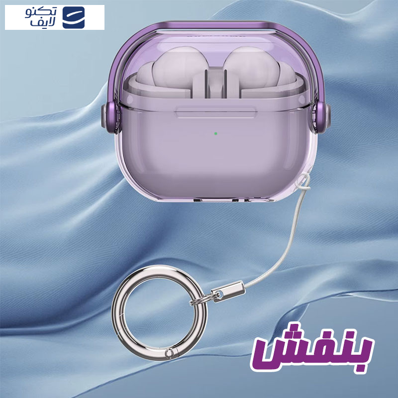 کاور مسیر مدل Translucent SHproof Protective مناسب برای کیس هدفون بی سیم سامسونگ Galaxy Buds 3 / 3 Pro به همراه گیره کاور مسیر مدل Translucent SHproof Protective مناسب برای کیس هدفون بی سیم سامسونگ Galaxy Buds 3 / 3 Pro به همراه گیره