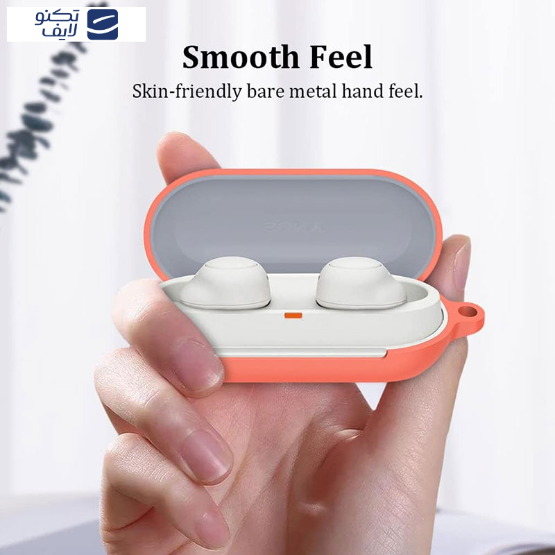 کاور مسیر مدل Silicone مناسب برای کیس هدفون بی سیم سونی WF-C500 به همراه گیره