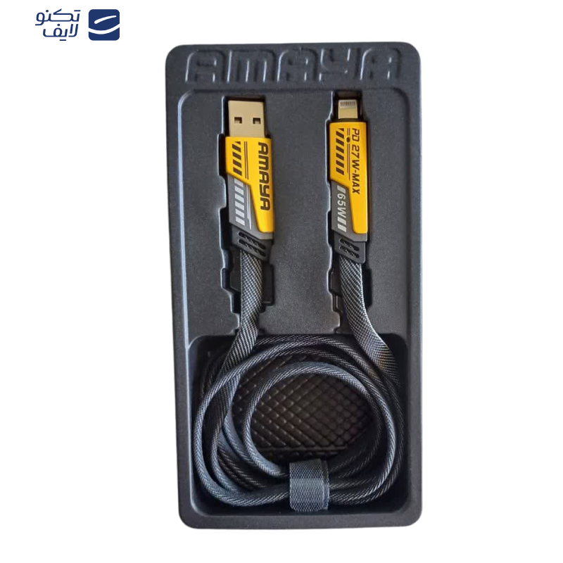 کابل تبدیل USB به لایتنینگ آمایا مدل ACD-X31 طول 1.20 متر کابل تبدیل USB به لایتنینگ آمایا مدل ACD-X31 طول 1.20 متر
