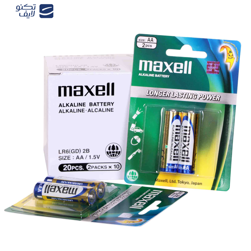 باتری قلمی مکسل مدل آلکالاین بسته 20 عددی