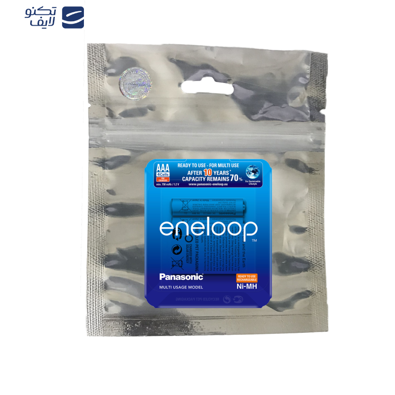 باتری نیم قلمی قابل شارژ پاناسونیک مدل eneloop/BK-4MCCE(HR03) بسته 2 عددی باتری نیم قلمی قابل شارژ پاناسونیک مدل eneloop/BK-4MCCE(HR03) بسته 2 عددی
