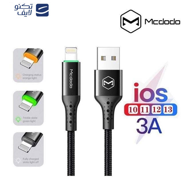 کابل تبدیل USB به لایتنینگ مک دودو مدل CA-7412 طول 1.2 متر کابل تبدیل USB به لایتنینگ مک دودو مدل CA-7412 طول 1.2 متر