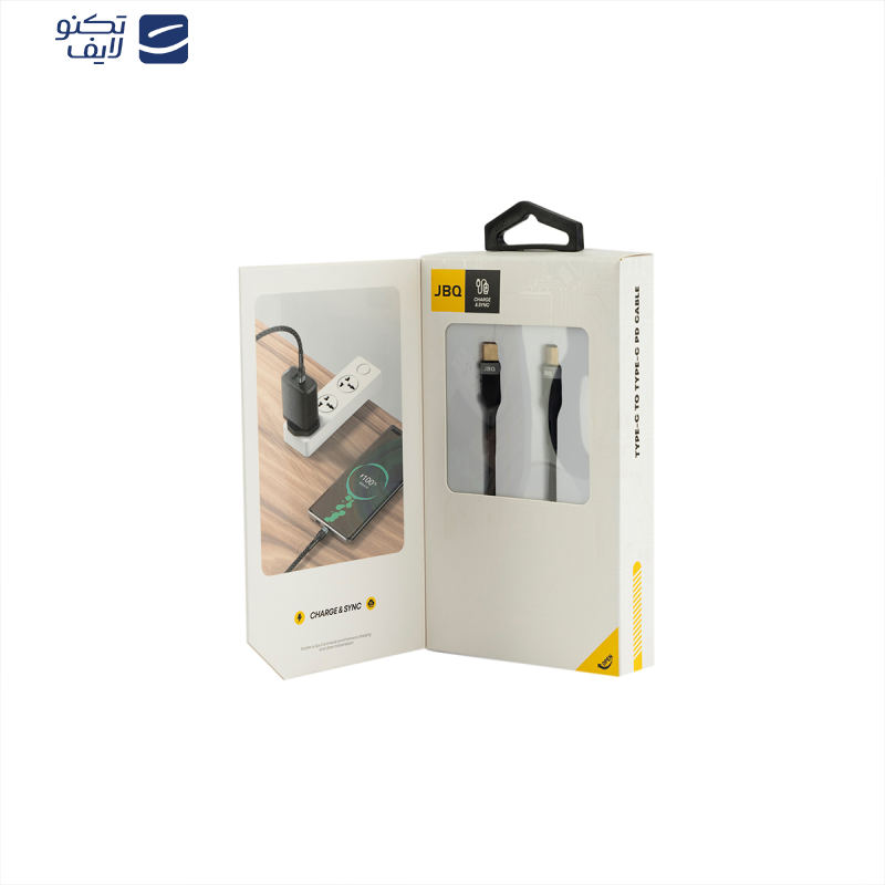 کابل تبدیل USB-C به USB-C جی بی کیو مدل CA-720 CC طول 1.5 متر کابل تبدیل USB-C به USB-C جی بی کیو مدل CA-720 CC طول 1.5 متر