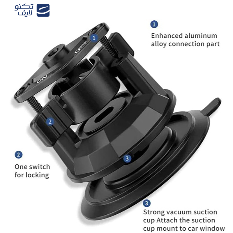 نگهدارنده گوشی موبایل گرین لاین مدل Ultimate Phone Holder with Suction Cup Mount