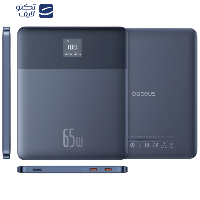 پاوربانک باسئوس مدل BLADE2  65W ظرفیت 12000 میلی آمپر ساعت