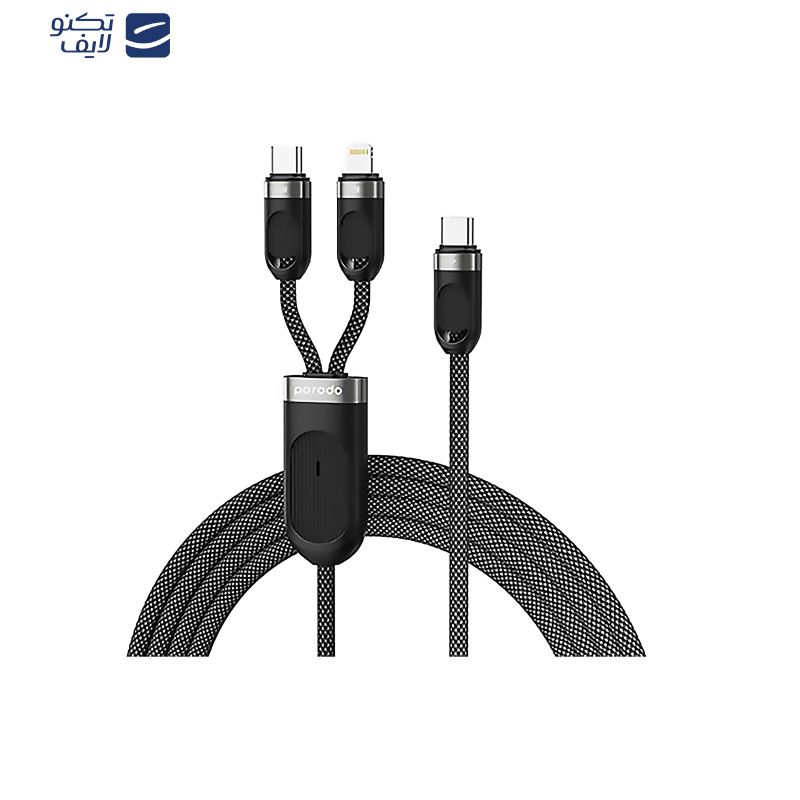 کابل تبدیل لایتنینگ به USB-C پرودو مدل مدل USB-C- PD Input015 طول 1 متر کابل تبدیل لایتنینگ به USB-C پرودو مدل مدل USB-C- PD Input015 طول 1 متر
