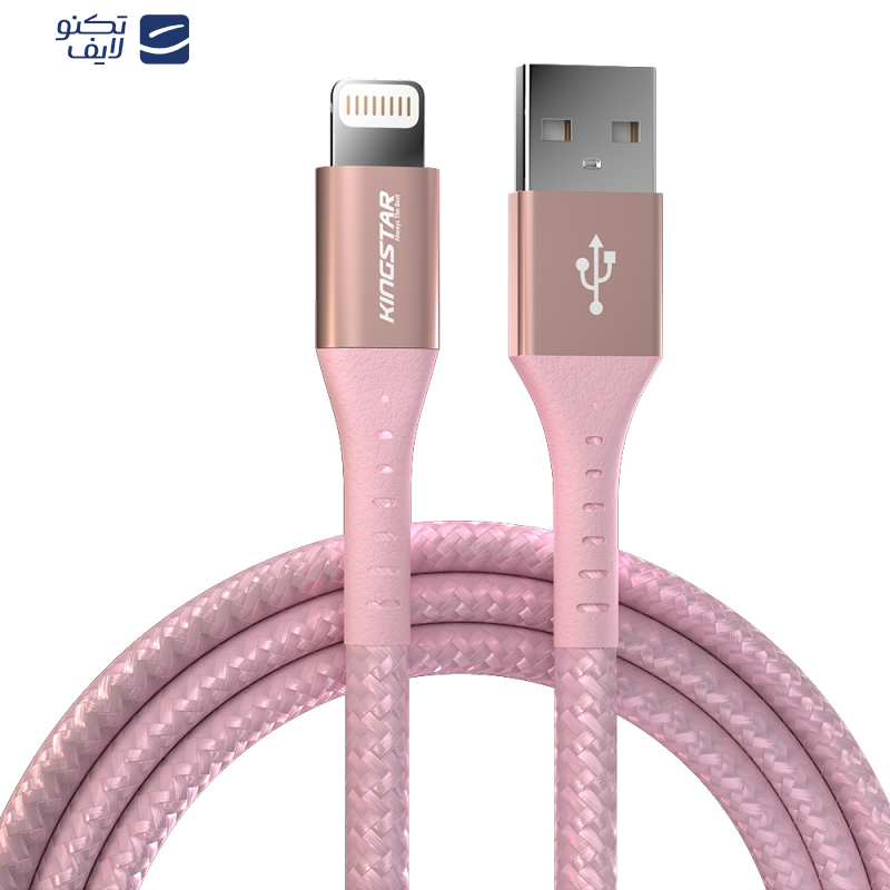 کابل تبدیل USB به لایتنینگ کینگ استار مدل K125i طول 1.2 متر کابل تبدیل USB به لایتنینگ کینگ استار مدل K125i طول 1.2 متر