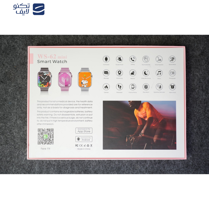 ساعت هوشمند مدل WS62 Mini صفحه نمایش لمسی، کنترل موسیقی، کنترل سطح اکسیژن خون، قابلیت مکالمه مستقیم، ضد آب بند فلز ساعت هوشمند مدل WS62 Mini صفحه نمایش لمسی، کنترل موسیقی، کنترل سطح اکسیژن خون، قابلیت مکالمه مستقیم، ضد آب بند فلز