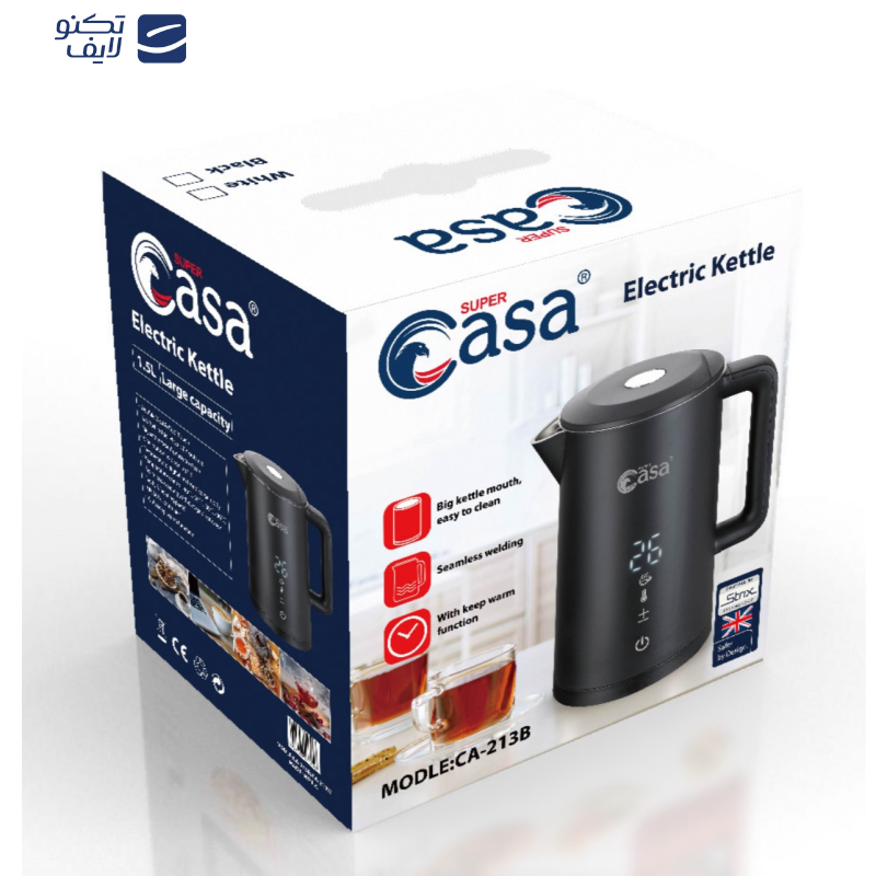 کتری برقی سوپر کاسا مدل CA-213 کتری برقی سوپر کاسا مدل CA-213
