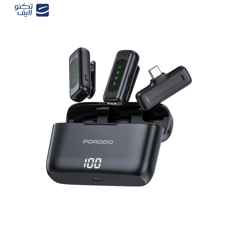 ست میکروفن بی سیم پرودو مدل Lavalier ست میکروفن بی سیم پرودو مدل Lavalier