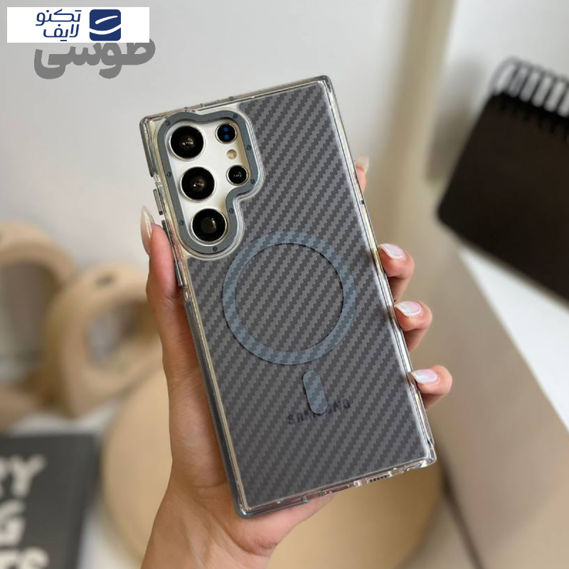کاور مدل کربن کد 01 مناسب برای گوشی سامسونگ Galaxy S24 Ultra به همراه محافظ لنز کاور مدل کربن کد 01 مناسب برای گوشی سامسونگ Galaxy S24 Ultra به همراه محافظ لنز