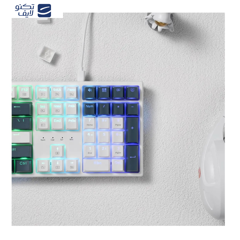 کیبورد گیمینگ ردراگون مدل Trundle K668 WBO