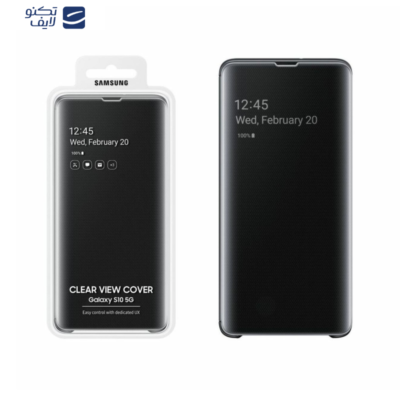 کیف کلاسوری سامسونگ مدل clear view مناسب برای گوشی موبایل سامسونگ Galaxy S10 کیف کلاسوری سامسونگ مدل clear view مناسب برای گوشی موبایل سامسونگ Galaxy S10