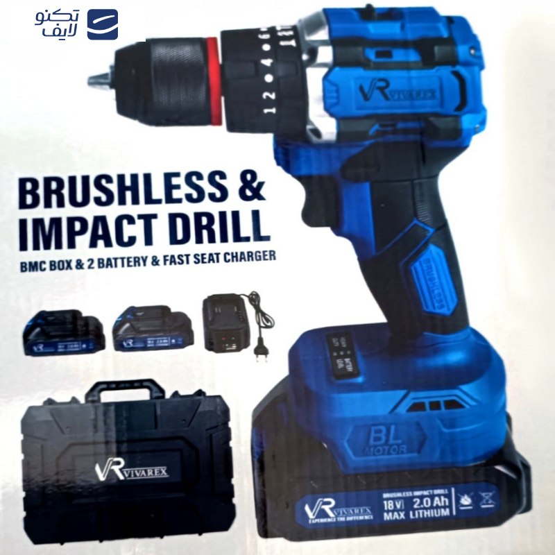 دریل پیچ گوشتی شارژی ویوارکس مدل VR1810V-IBL دریل پیچ گوشتی شارژی ویوارکس مدل VR1810V-IBL