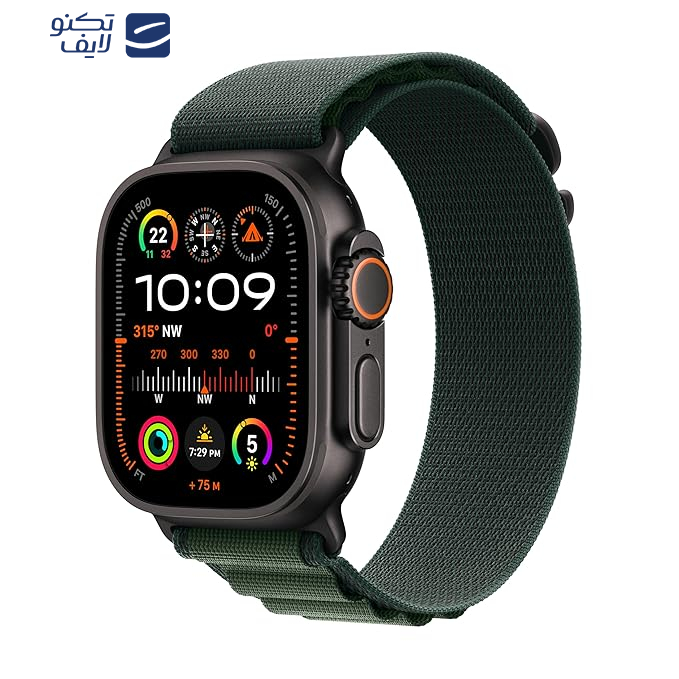 ساعت هوشمند اپل مدل Ultra 2 Black Titanium Case Alpine Loop 49mm ساعت هوشمند اپل مدل Ultra 2 Black Titanium Case Alpine Loop 49mm