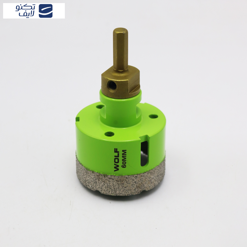 گردبر فرزی سنگ و سرامیک ولف مدل YP-060 به همراه رابط تبدیل به دریل  سایز 60 میلی متر 