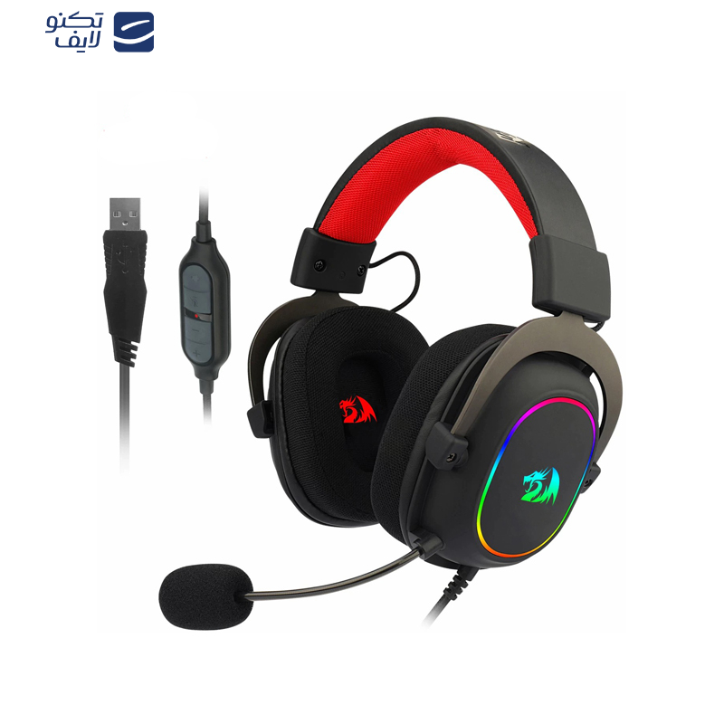 هدفون مخصوص بازی ردراگون مدل Zeus X H510 RGB هدفون مخصوص بازی ردراگون مدل Zeus X H510 RGB
