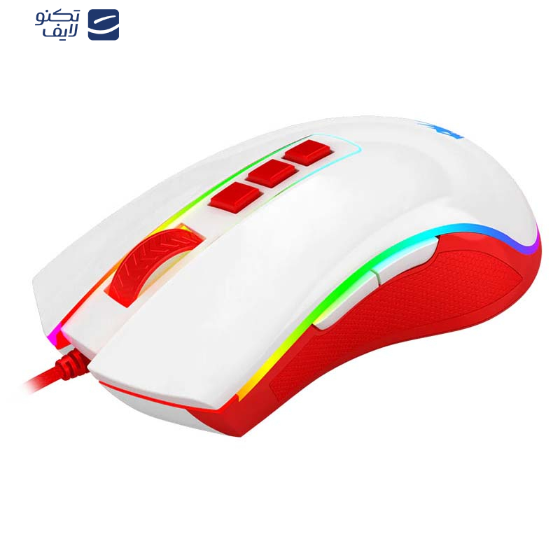 ماوس ردراگون مدل Redragon COBRA Red White M711C