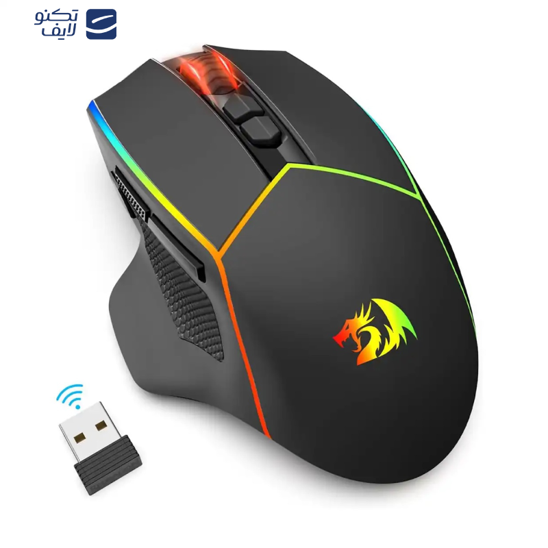 ماوس بی سیم مخصوص بازی ردراگون مدل AXE M814 PRO