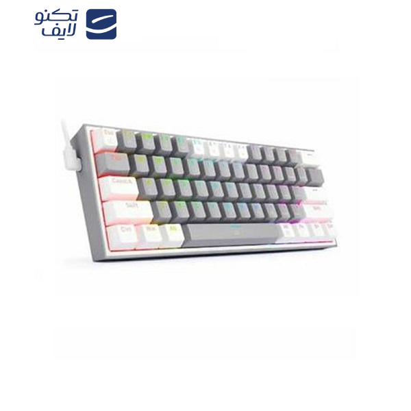 کیبورد مخصوص بازی ردراگون مدل FIZZ K617-GREY/WHITE