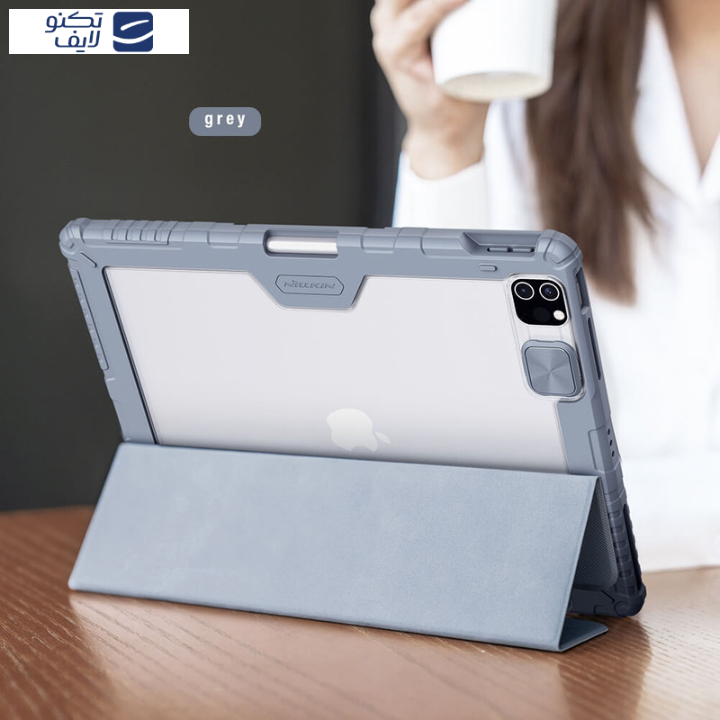 کیف کلاسوری نیلکین مدل Camshield Bumper مناسب برای تبلت اپل iPad Air 13 2025 / iPad Air 13 2024 / iPad Pro 12.9 2022 / 2021 / 2020 کیف کلاسوری نیلکین مدل Camshield Bumper مناسب برای تبلت اپل iPad Air 13 2025 / iPad Air 13 2024 / iPad Pro 12.9 2022 / 2021 / 2020