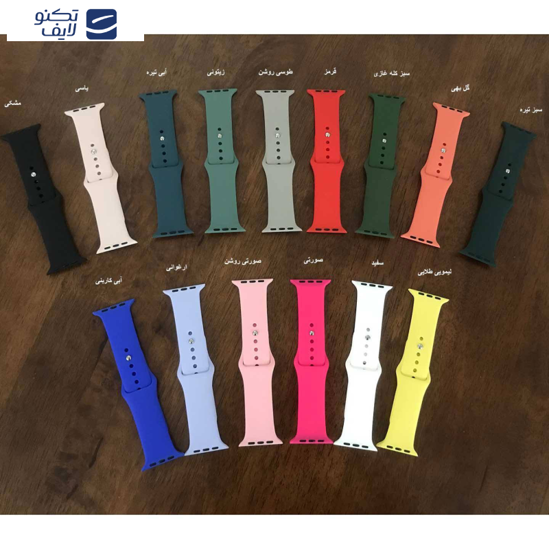 بند مدل Silicone-123 مناسب برای اپل واچ 42/44 میلی متری