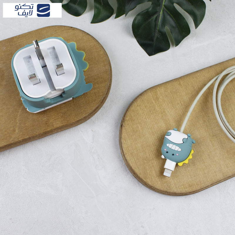 محافظ کابل و شارژر وال کیس طرح دایناسور خندان مناسب برای شارژر 20W اپل محافظ کابل و شارژر وال کیس طرح دایناسور خندان مناسب برای شارژر 20W اپل