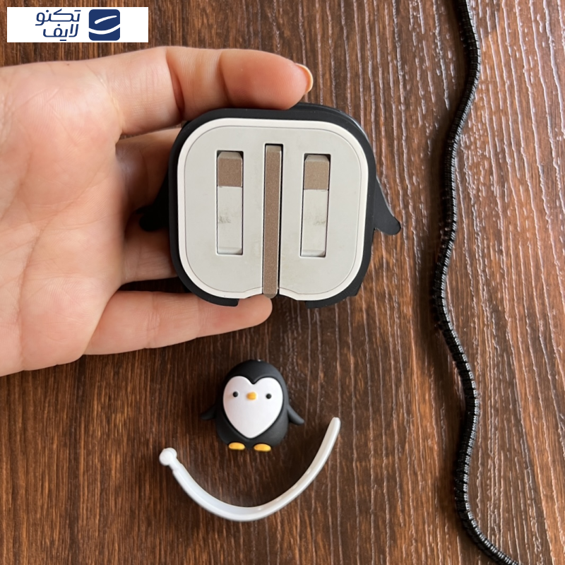 محافظ کابل و شارژر مدل Penguin مجموعه ۴ عددی مناسب برای شارژر 20W اپل