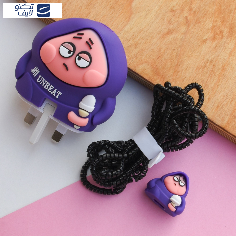 محافظ کابل وال کیس طرح پاتریک به همراه محافظ شارژر دیواری 25 وات سامسونگ مجموعه 4 عددی