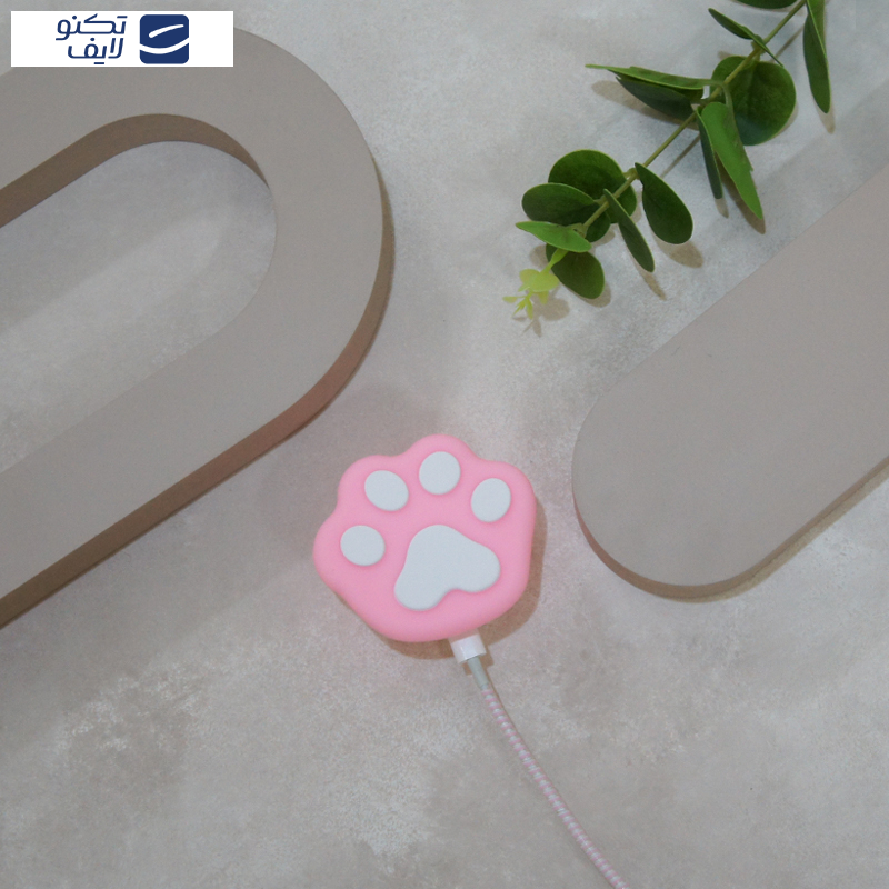 محافظ کابل وال کیس طرح پنجه به همراه محافظ شارژر دیواری مجموعه 4 عددی