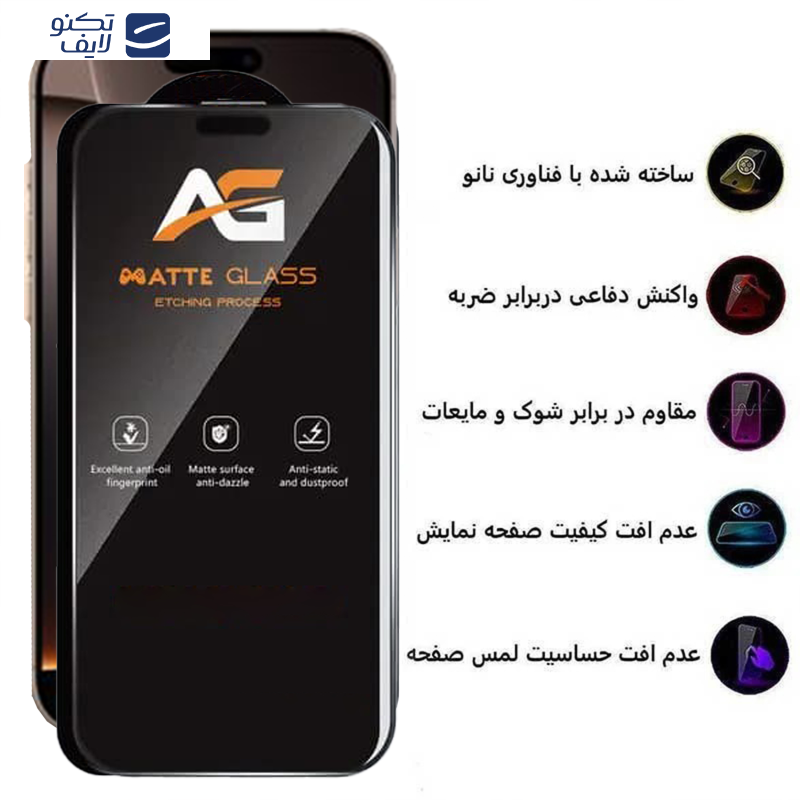 محافظ صفحه نمایش مات اپیکوی مدل AG Matte Etching مناسب برای گوشی موبایل اپل iPhone 16 pro max محافظ صفحه نمایش مات اپیکوی مدل AG Matte Etching مناسب برای گوشی موبایل اپل iPhone 16 pro max