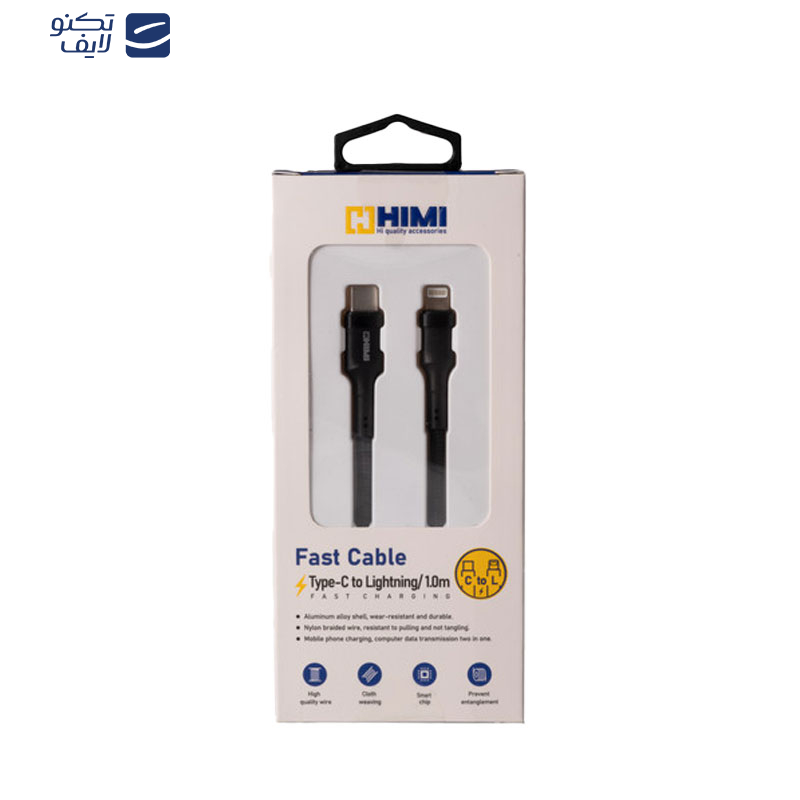 کابل تبدیل USB-C به لایتنینگ هیمی مدل Fusion i به طول یک متر کابل تبدیل USB-C به لایتنینگ هیمی مدل Fusion i به طول یک متر