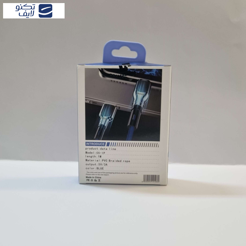 کابل تبدیل USB به لایتنینگ مازارس مدل C5-IP طول 1 متر کابل تبدیل USB به لایتنینگ مازارس مدل C5-IP طول 1 متر