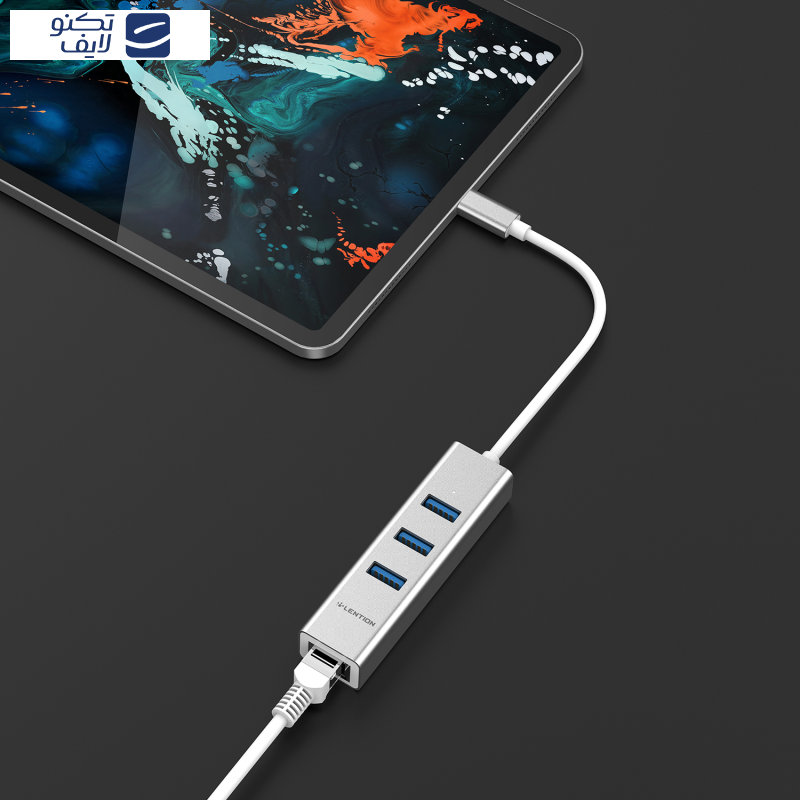 هاب 4 پورت USB-C لنشن مدل C23-S هاب 4 پورت USB-C لنشن مدل C23-S