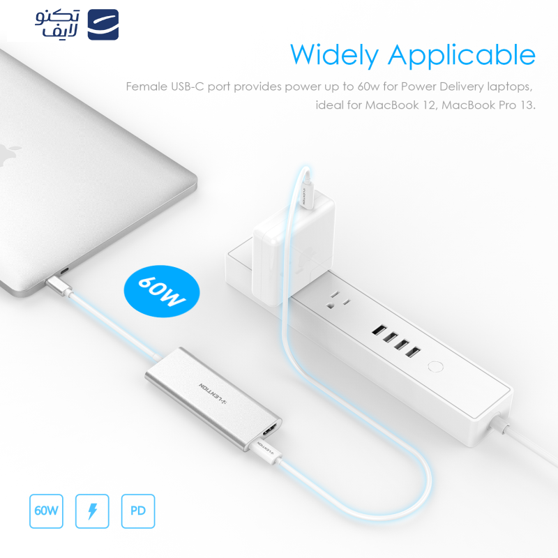 هاب 6 پورت USB-C لنشن مدل C35 هاب 6 پورت USB-C لنشن مدل C35