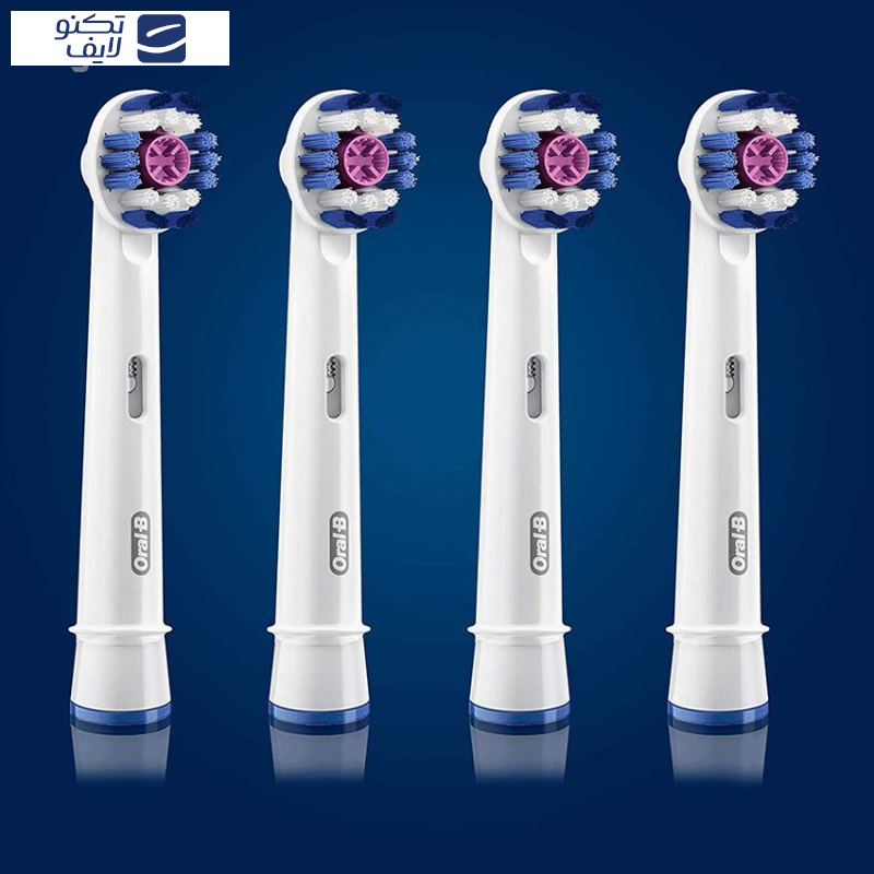 سری یدک مسواک برقی اورال-بی مدل 3D White بسته 4 عددی سری یدک مسواک برقی اورال-بی مدل 3D White بسته 4 عددی