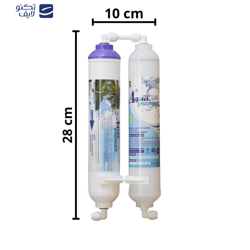 فیلتر تصفیه آب یخچال و فریزر آکوا پیورست مدل ALKALINE PP 2500G مجموعه 4 عددی فیلتر تصفیه آب یخچال و فریزر آکوا پیورست مدل ALKALINE PP 2500G مجموعه 4 عددی