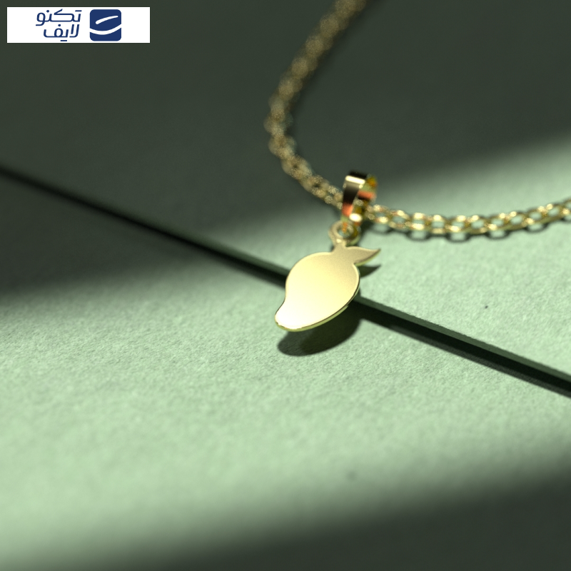 گردنبند طلا 18 عیار زنانه مدوپد مدل انبه کد QQ2-1-1067 گردنبند طلا 18 عیار زنانه مدوپد مدل انبه کد QQ2-1-1067