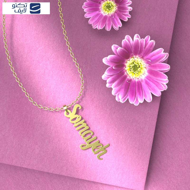 گردنبند طلا 18 عیار زنانه مدوپد مدل somayeh