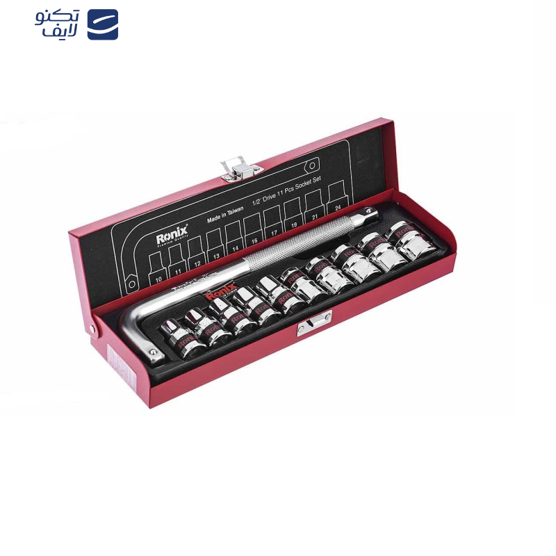 مجموعه 11 عددی آچار و سری بکس رونیکس مدل RX-2610 مجموعه 11 عددی آچار و سری بکس رونیکس مدل RX-2610