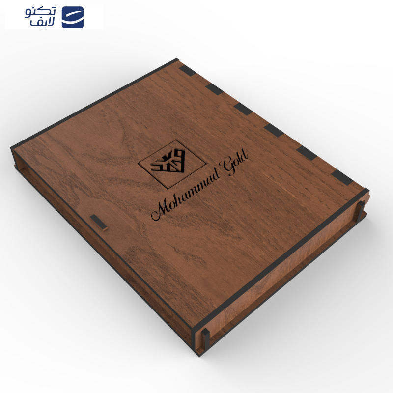 شمش طلا 24 عیار طلای محمد مدل گل رز کد 1000