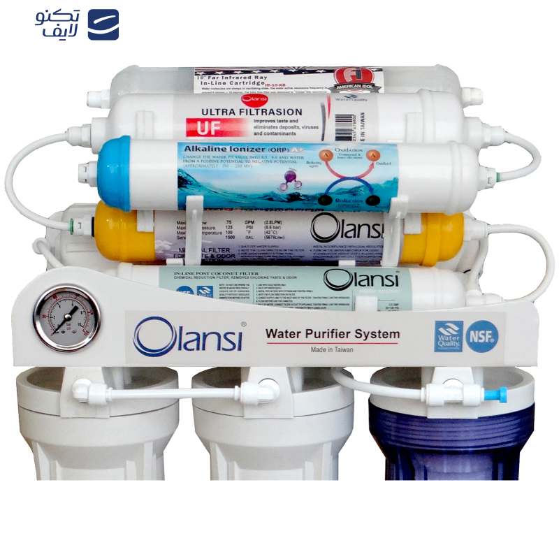 دستگاه تصفیه کننده آب اولانسی مدل REVERSE OSMOSIS - AT8080 به همراه کیت نشتی گیر