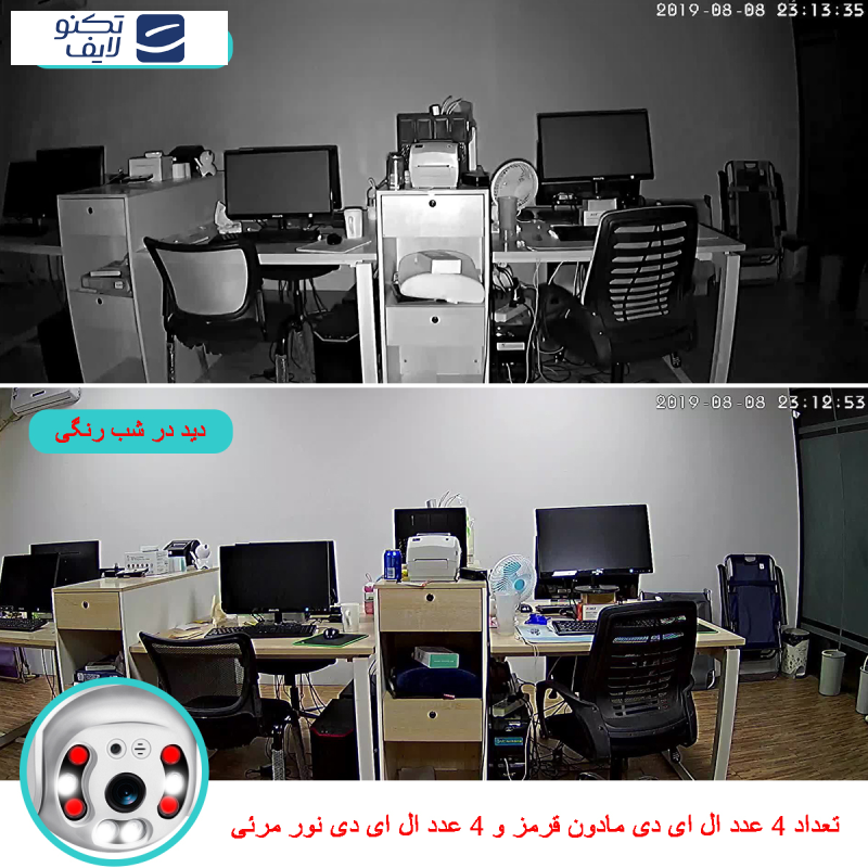 دوربین مداربسته هوشمند تحت شبکه مدل V380-Y08-2MP