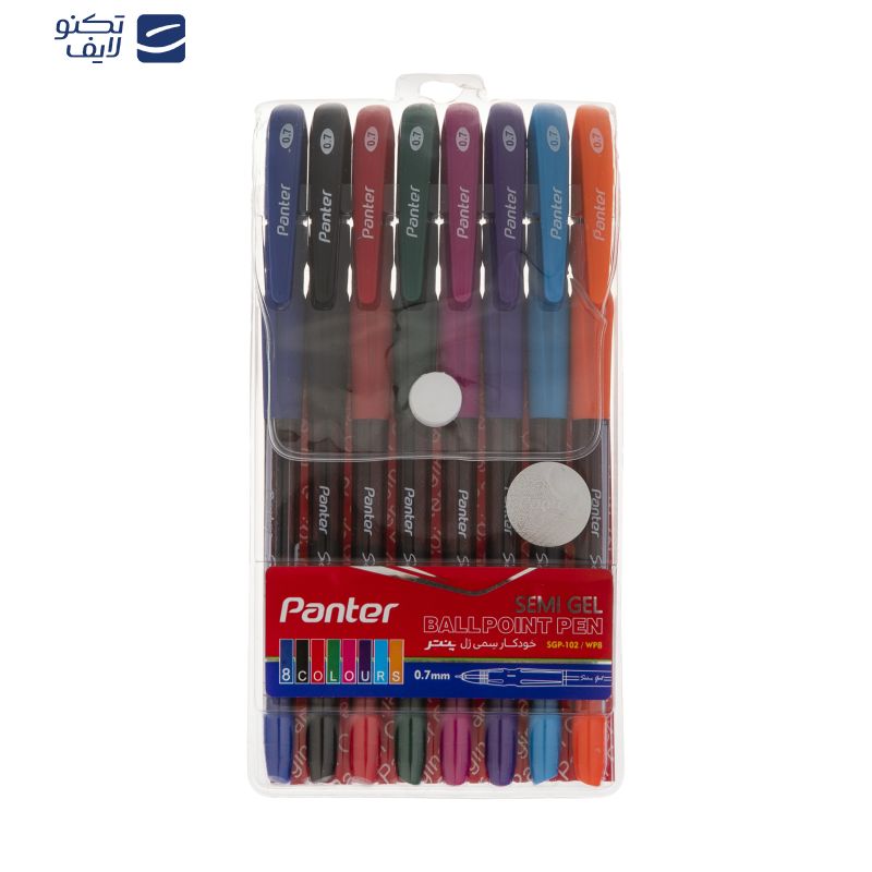 خودکار 8 رنگ پنتر مدل Semi Gel کد SGP102