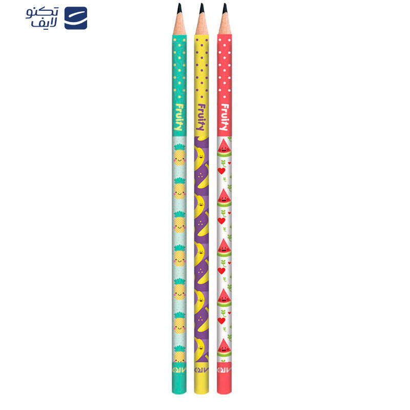 مداد مشکی آریا مدل Fruity کد 3048 بسته 12 عددی مداد مشکی آریا مدل Fruity کد 3048 بسته 12 عددی