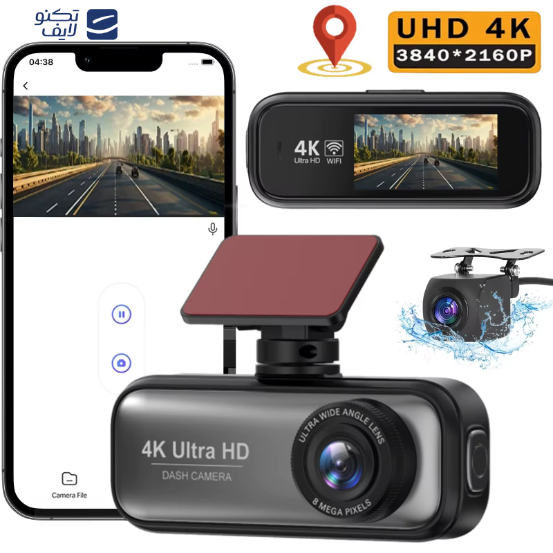 دوربین ثبت وقایع خودرو مدل ULTRA-4k-WiFi دوربین ثبت وقایع خودرو مدل ULTRA-4k-WiFi